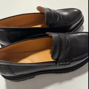 SÉZANE Albane Loafers, Smooth Black Size 40 / Size 9 WITH BOX